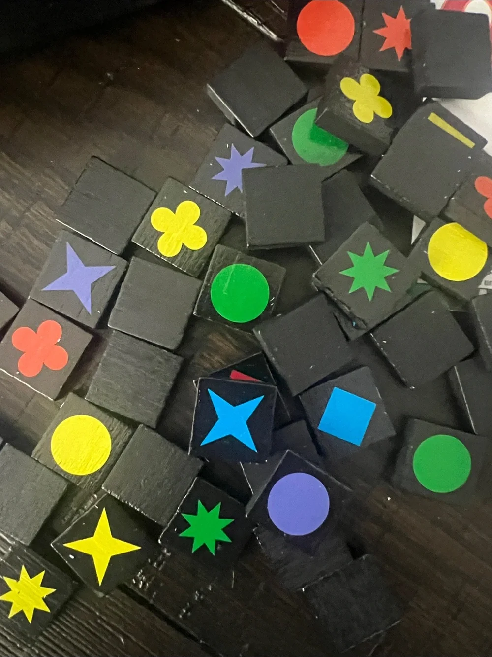Soft Travel Game - Black with Multicolor Shapes